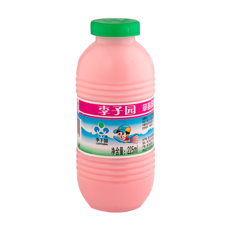 草莓风味乳饮料，单瓶净含量225ml