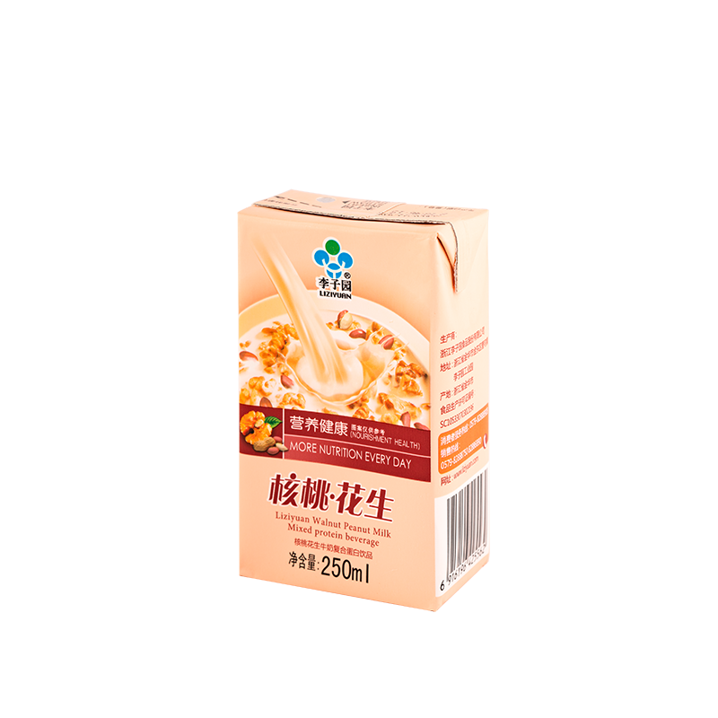 核桃花生牛奶复合蛋白饮品，单瓶净含量250ml